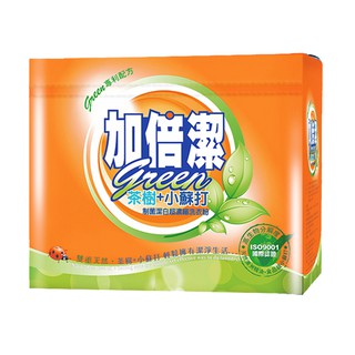 【加倍潔】茶樹+小蘇打製菌潔白濃縮洗衣粉1.5kg