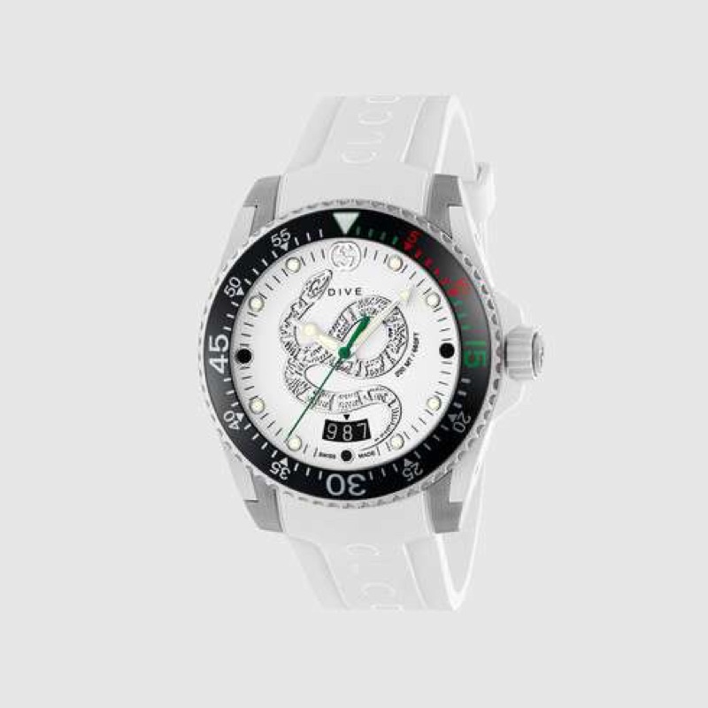 GUCCI 古馳 GUCCI DIVE YA136330 全正品 預購代購 水鬼白面 百貨實體店面 可無卡分期