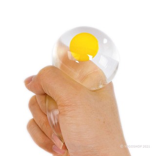 雙蛋黃 蛋黃哥 捏捏蛋 荷包蛋 透明 假蛋 出氣蛋 療癒捏捏小物 舒壓捏捏樂 減壓發洩玩具 擠壓球 -AA6728 -錸