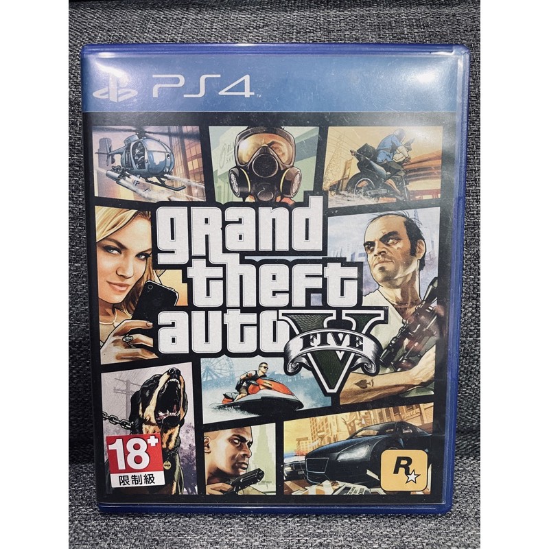 Flm 中古良品ps4 Grand Theft Auto 5 俠盜獵車手5 實體遊戲片 蝦皮購物