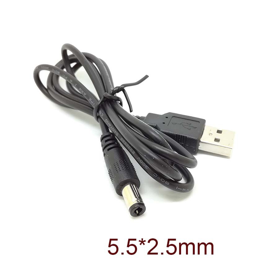 Pc 筆記本電腦usb 公轉5v Dc Mm X Mm 桶形連接器電源線 蝦皮購物