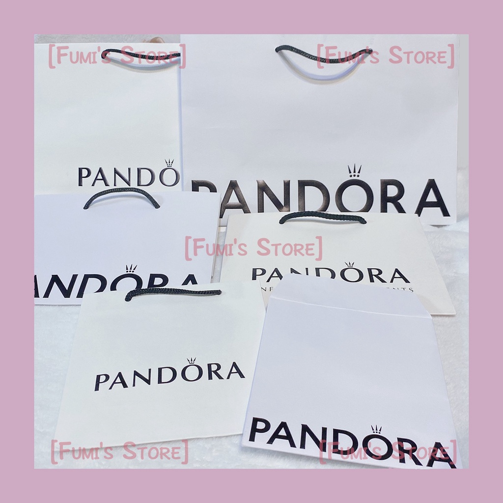 [Fᴜᴍɪ's Sᴛᴏʀᴇ]PANDORA 潘朵拉 新款 紙袋 禮品袋 質感 簡約 包裝 送禮 提袋 情人節