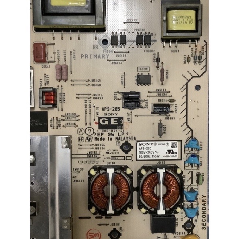 台灣索尼SONY KDL-40EX525 電源板 拆機良品 無背光 無法開機 無電源 對策