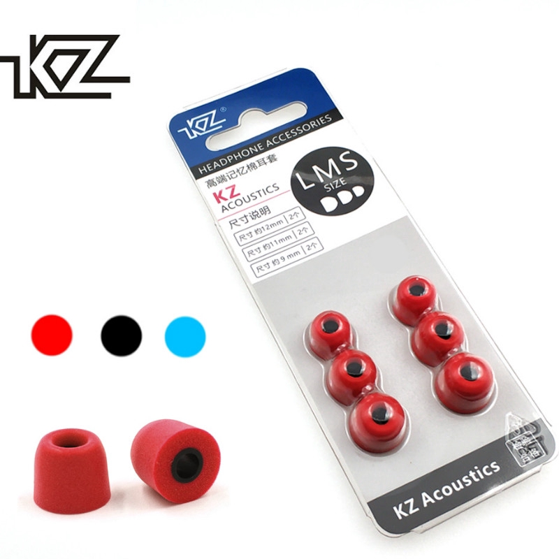 原裝 KZ 升級耳塞 3 對（6 件）噪音隔音 舒適記憶海綿耳塞，適用於 KZ 耳機