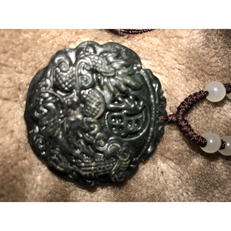蛇紋石雕福龍🐲項鍊