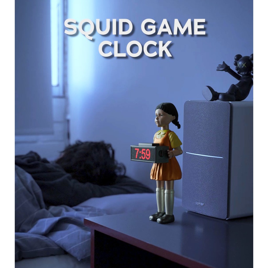 預購｜Netflix Squid Game Clock 魷魚遊戲 오징어게임 123木頭人 發射時鐘 鬧鐘