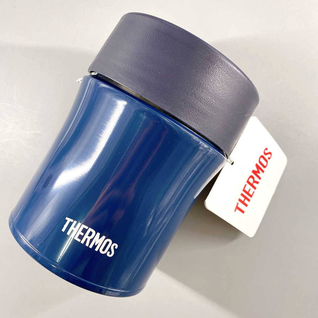 全新品 THERMOS 膳魔師 大容量 500ml 寬口 保溫罐 JBM-501 深藍色（保溫杯 保溫瓶 湯罐）