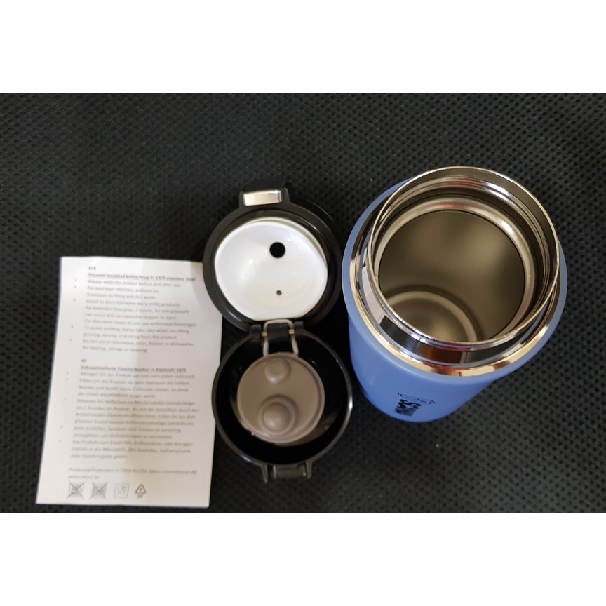 瑞典 SCANLA貨車及巴士車商 Thermos 膳魔師彈蓋式不銹鋼真空保溫杯 320ml(藍色)公司貨