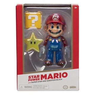 Jakks Super Mario 《 NINTENDO 任天堂 超級瑪利歐 》4吋無敵瑪利歐精裝版 JA41059