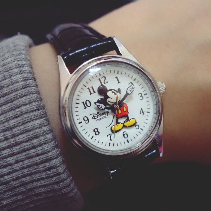 迪士尼 愛麗絲限量手錶  / 立體米奇復古絕版手錶