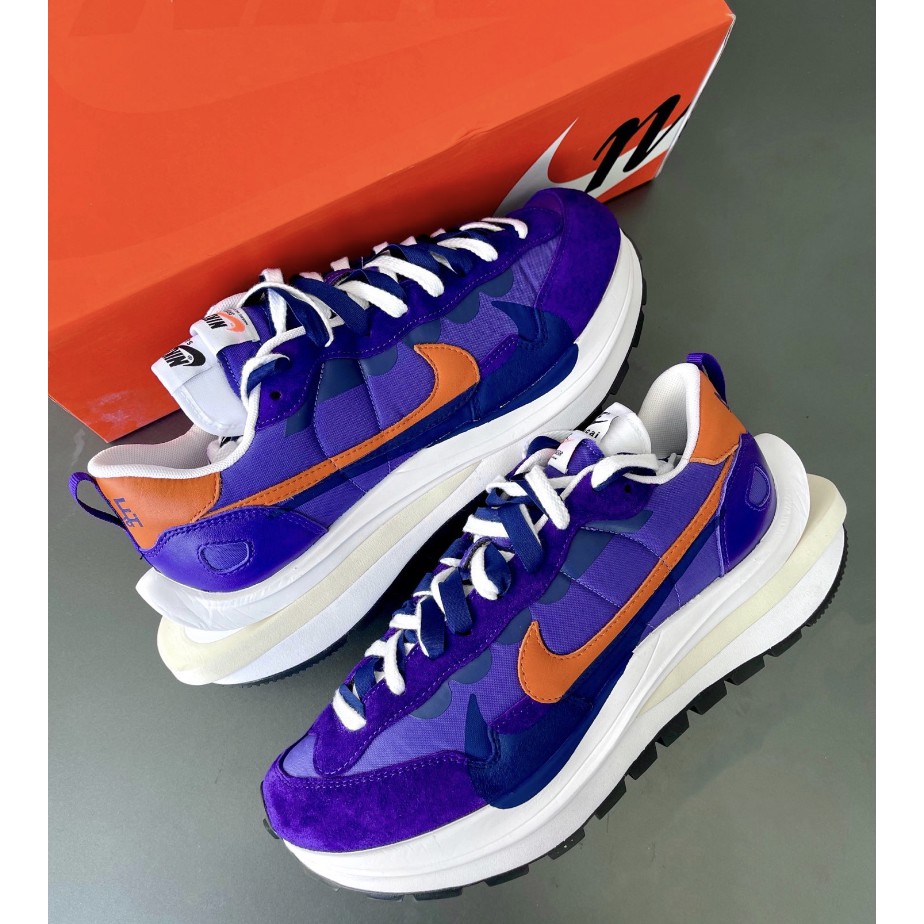 全新 Sacai x Nike VaporWaffle 卡其棕 紫色 解構 DD1875-500 重磅聯名 現貨