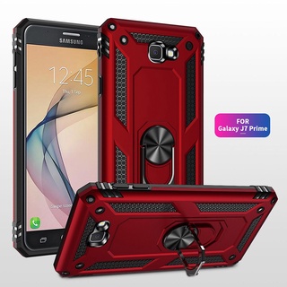 【軍工防摔】三星 Galaxy J7 Prime G610Y 手機殼 磁吸車用支架 指環保護殼 雙重保護