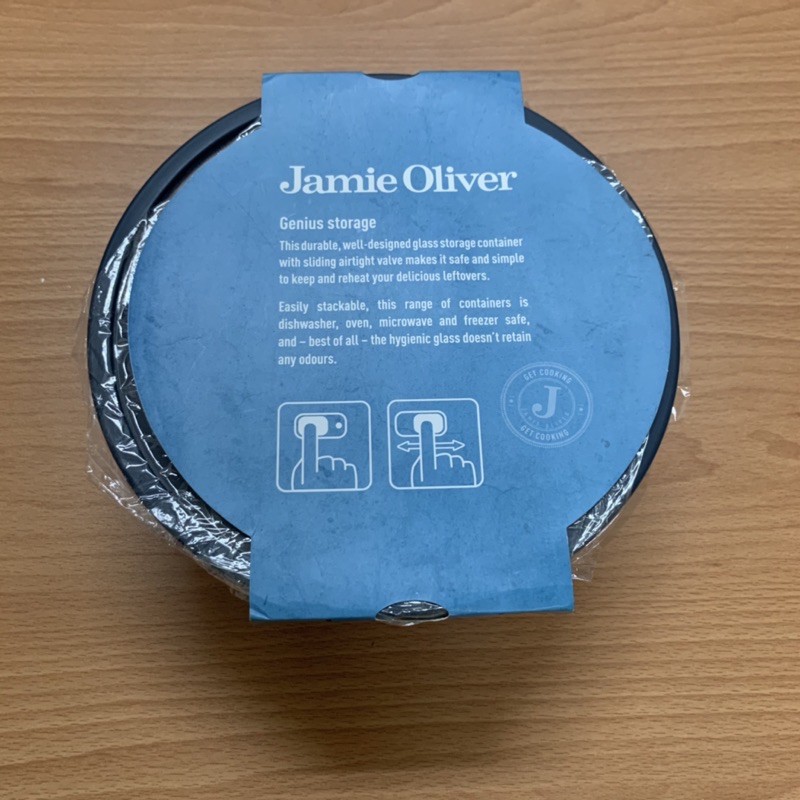 Jamie Oliver圓形耐熱玻璃保鮮盒（大）1550ml