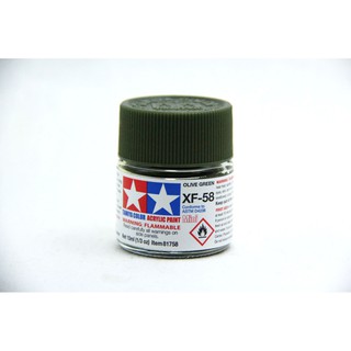 ◆弘德模型◆ 田宮 壓克力漆 XF-58 消光橄欖綠 10ml Olive Green Tamiya 水性 81758