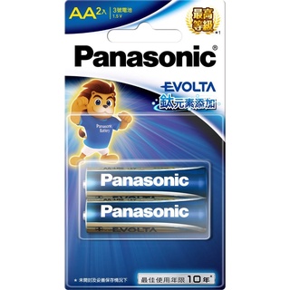 國際牌 Panasonic 鈦元素 Evolta 鹼性電池 電池 卡裝 3號 / 4號 2入