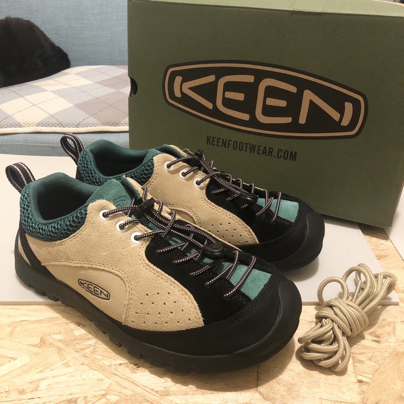 KEEN Men’s JASPER ROCKS SP 都會休閒鞋 鞋子 登山鞋 男鞋 7.5號 卡其/翠綠色 全新現貨