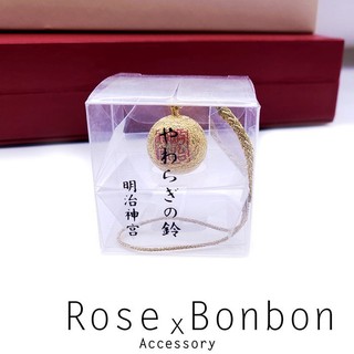日本東京明治神宮御守 金色鈴鐺 手機吊飾掛件 汽車吊飾 包包吊飾 旅遊紀念 Rose Bonbon
