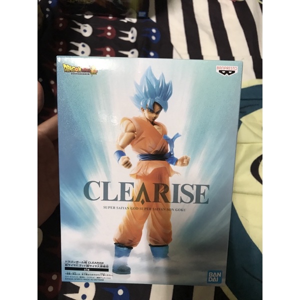 金證 七龍珠超 CLEARISE 孫悟空 超級賽亞人之神 超賽 透明藍髮 約20cm 寬盒