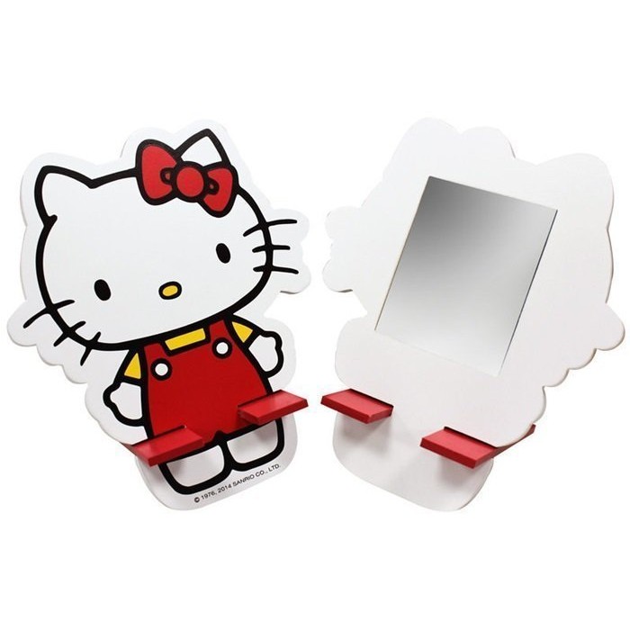 KITTY 小化妝鏡 Hello Kitty 小立鏡 桌上型 凱蒂貓 小桌鏡