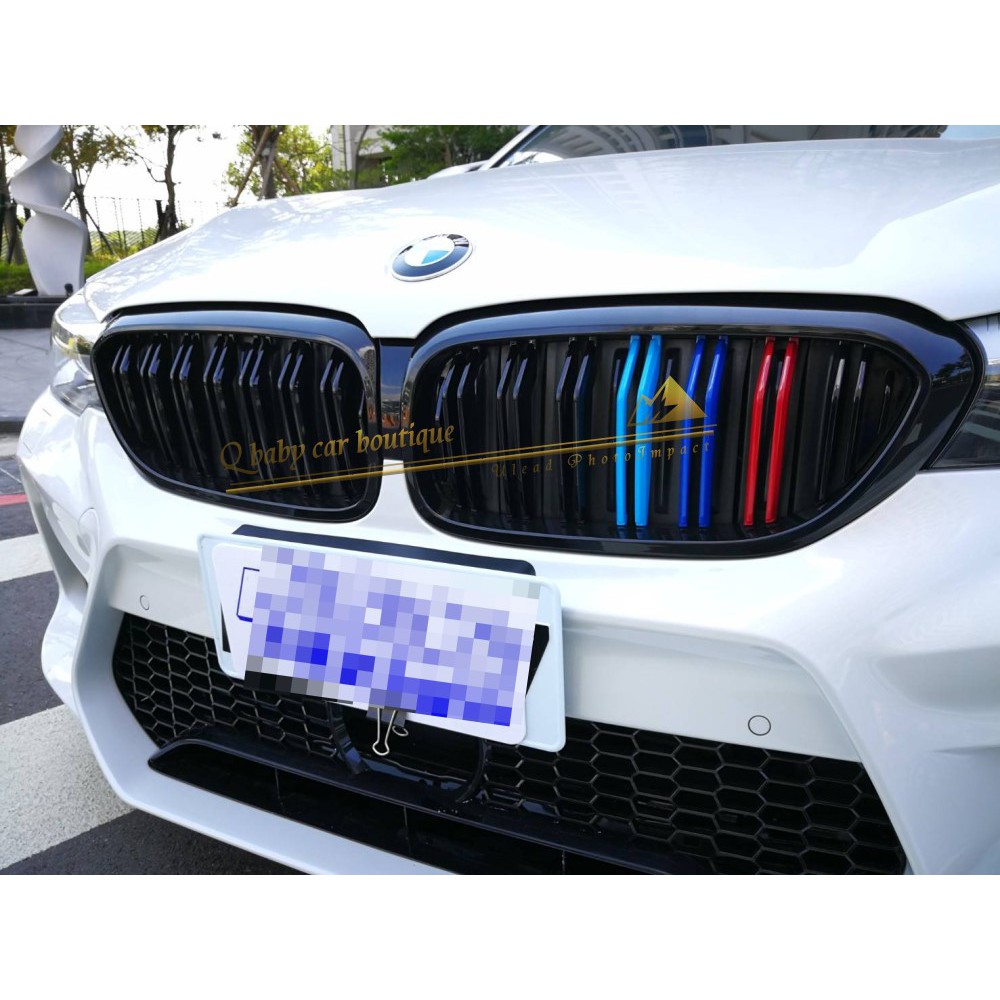 批發 BMW 寶馬 F30 F31 改 G30 M5款 m5 雙線亮黑 三色水箱罩 鼻頭 現貨 ~新品上市~