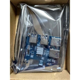 挖礦轉接卡 PCI-E轉PCI-E轉接卡1轉4 轉接卡 一拖四挖礦