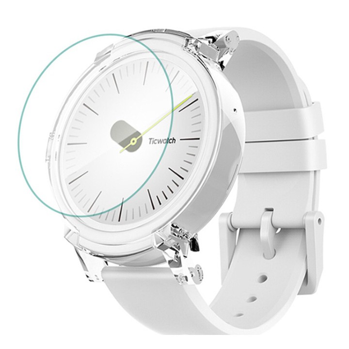 特價中 鋼化玻璃貼 玻璃切割精準 Qii TicWatch S/E 玻璃貼 [兩片裝] 手錶保護貼 防刮 防爆