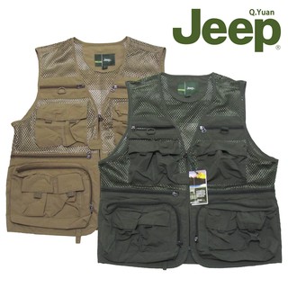 Jeep背心 釣魚背心 攝影背心 防潑水背心 網眼布休閒背心 多口袋(321-8991)(321-A991)sun-e