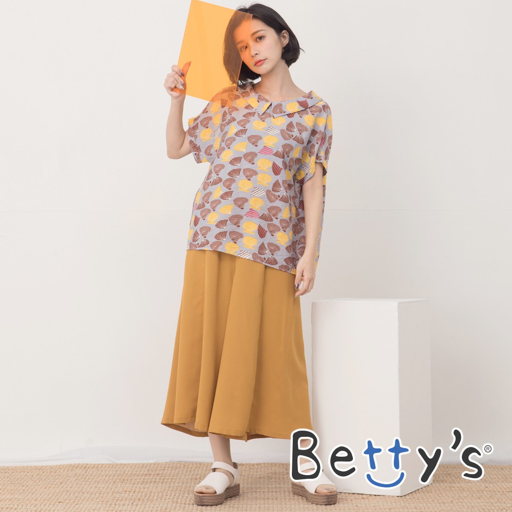 betty’s貝蒂思(01)素面斜口袋鬆緊寬褲 (芥末黃)