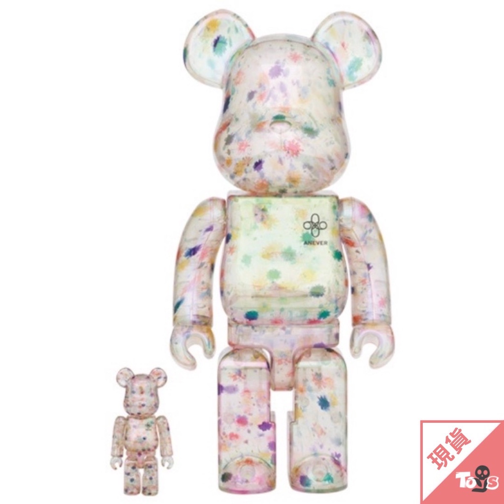 （現貨）BE@RBRICK 庫柏力克熊 ANEVER 100% &amp; 400% 正版 設計師玩具 限量 玩具有毒