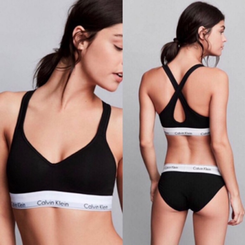 Calvin Klein Ck運動內衣 內有襯墊 她的時尚 上衣在旋轉拍賣