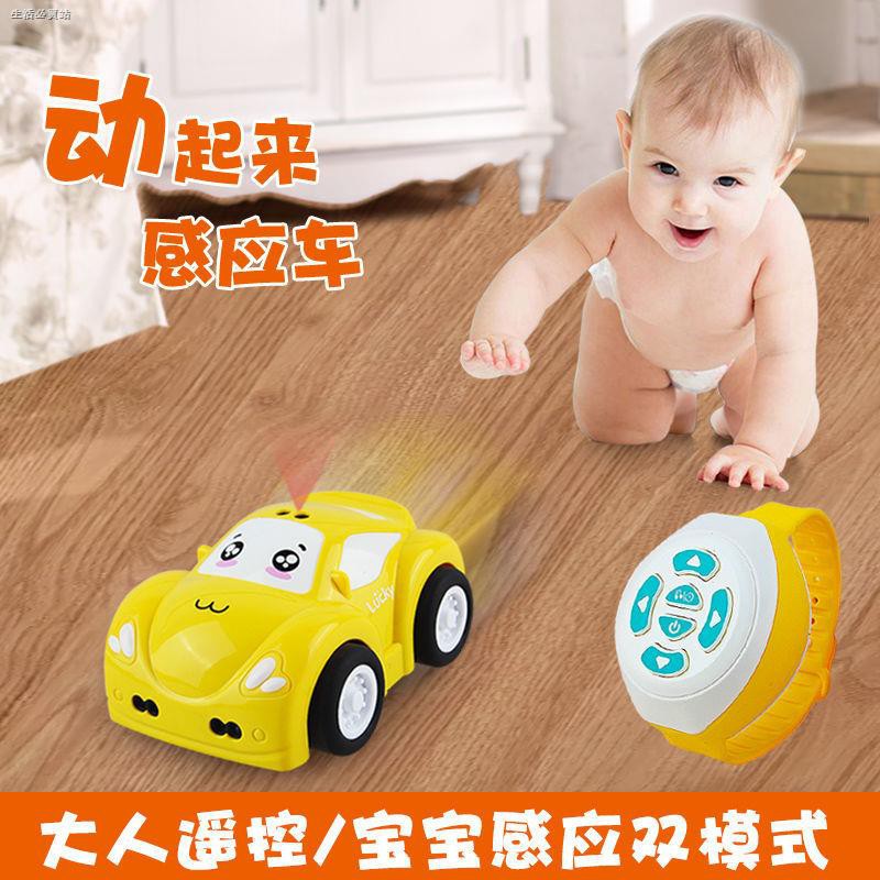 熱銷寶寶玩具車網紅電動智能感應避障跟隨體感兒童玩具遙控車可充電魔術聲光音樂