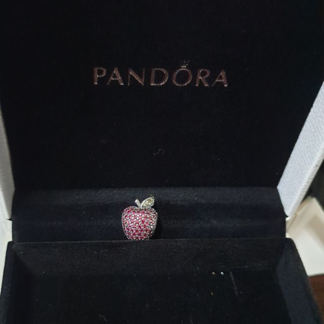 Pandora 潘朵拉 絕版滿鑽蘋果串飾