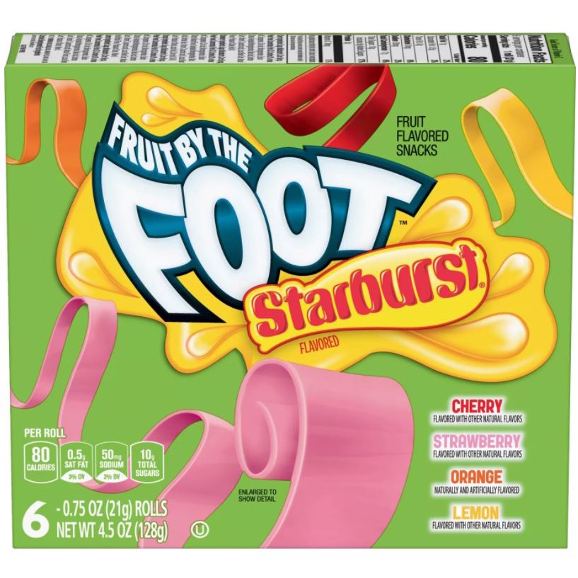 【停看聽】Fruit by the Foot Starburst 捲尺軟糖 (6入)
