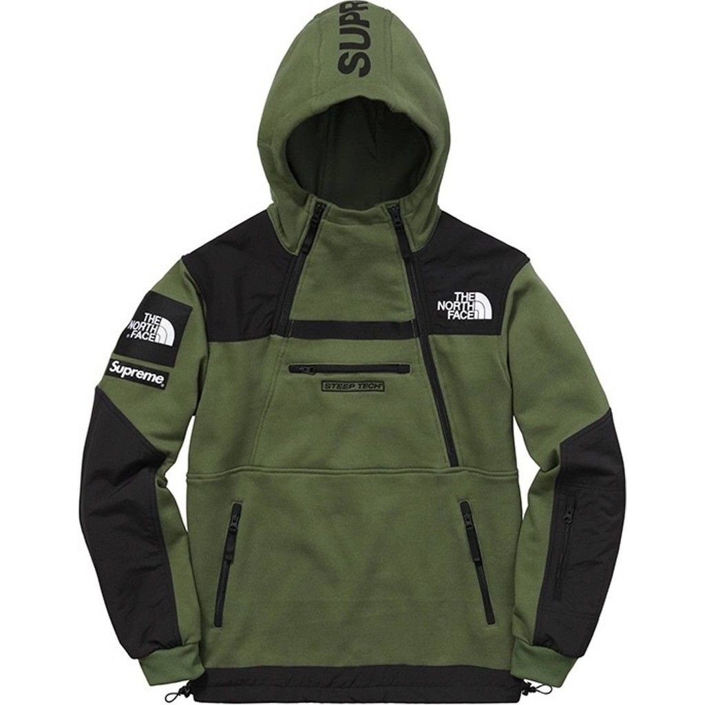 Supreme The North Face Steep Tech Hooded Sweatshirt 綠