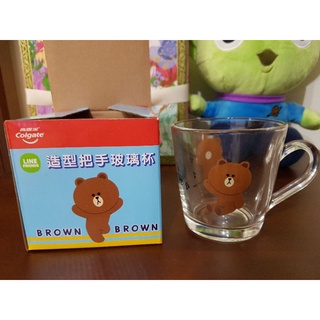 LINE FRIENDS造型把手玻璃杯
