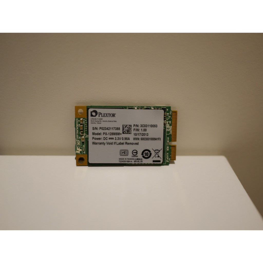 mSATA SSD PLEXTOR PX-128M5M+ 128GB 固態硬碟