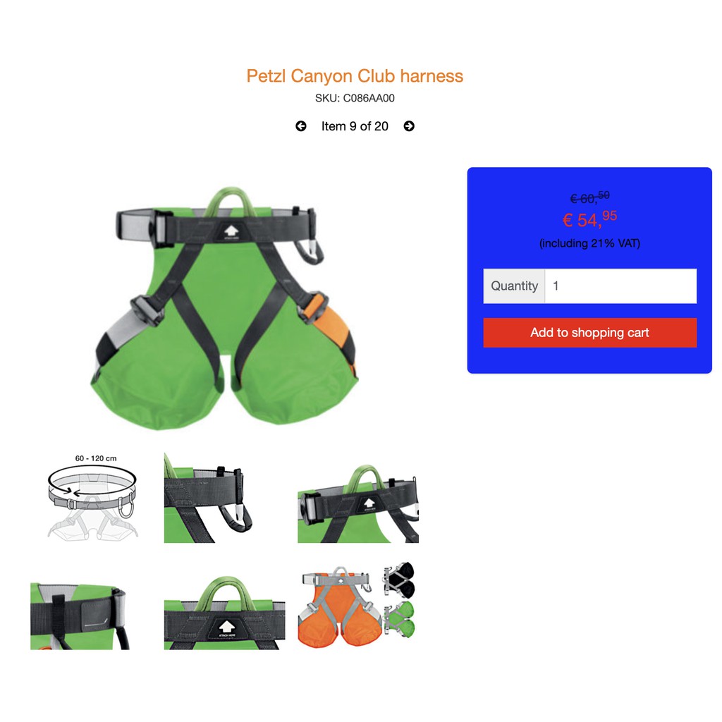 ꕥ❰溯溪\溪降吊帶含配件Petzl Canyon Club harness❱ꕥ✨全新進口NEW✨
