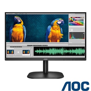 [龍龍3C] 艾德蒙 AOC 24吋 100Hz 窄邊框 不閃屏 護眼 液晶 螢幕 顯示器 24B2HM2