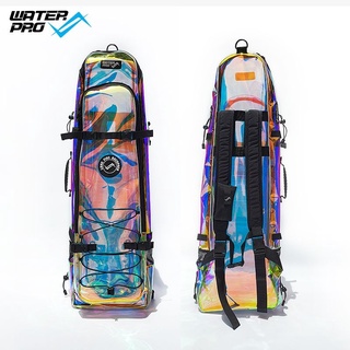 限量款Waterpro自由潛水透明炫彩長蛙袋 蛙鞋袋 自潛 防水袋