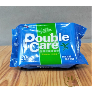 康乃馨 Double Care 加護抗菌潔膚巾 20片 茶樹精油+天然酵素
