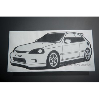 Honda 日規civic Ek9 Typer 門邊貼紙 蝦皮購物
