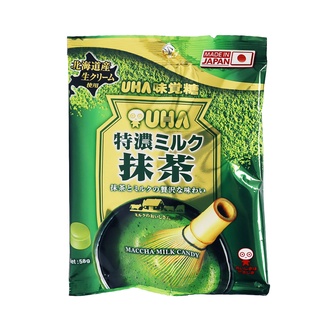 UHA味覺糖 特濃牛奶糖(抹茶味) 58g【Donki日本唐吉訶德】