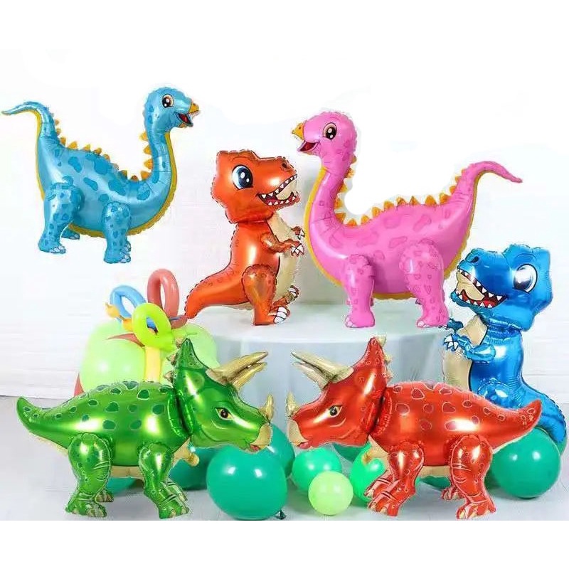🔥現貨熱銷🔥 恐龍鋁箔氣球 侏羅紀 暴龍 恐龍 生日佈置 周歲 霸王龍 迅猛龍 卡通 三角龍 氣球 主題佈置 劍龍