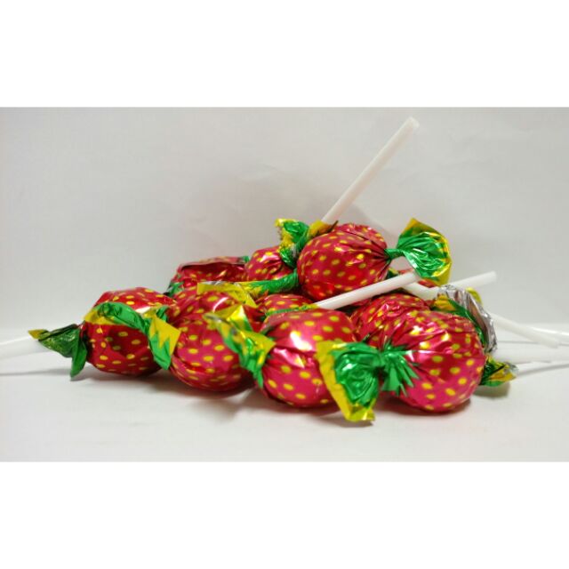 1元 草莓棒棒糖 7g/支 草莓棒 草莓 棒棒糖 古早味 傳統 復古 小時候 回憶 懷舊 水果棒棒糖