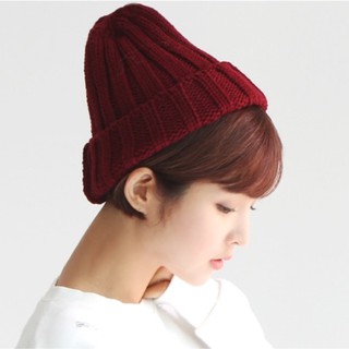 帽子專賣店《韓國進口.正韓.韓製──Z01素色厚款直條紋毛帽》