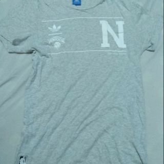 Adidas originals 灰 nba 尼克 短袖 短t s號