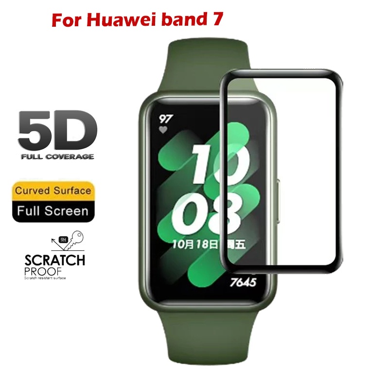 華為手環7 5D熱彎曲面膜 Huawei Band 7 螢幕保護貼 熒幕貼 保護膜 非玻璃
