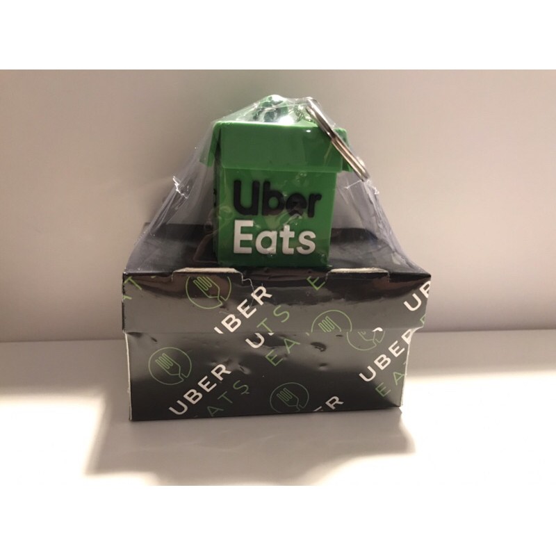 全新］迷你Uber eats 外送箱Food panda 安全帽外送箱鑰匙圈吊飾安全扣 