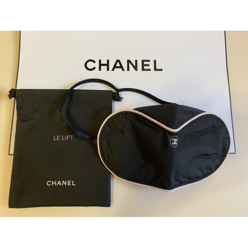 （全新）CHANEL香奈兒旅行用眼罩 附贈紙提袋