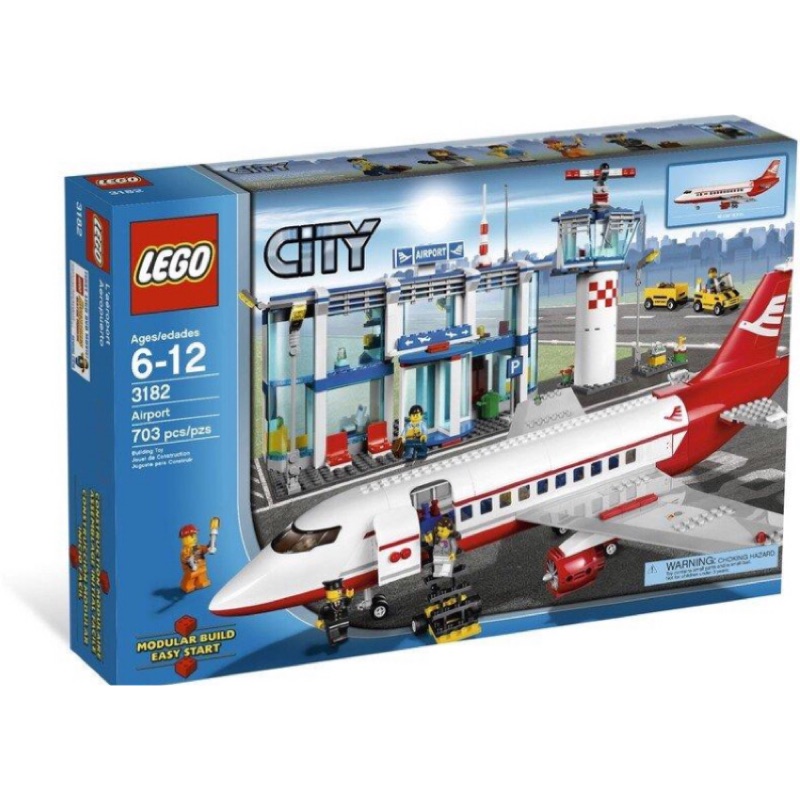 樂高 lego 3182 絕版飛機 city 飛機場
